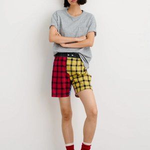NWT Alex Mill Pajama Shorts in Mixed Tartan